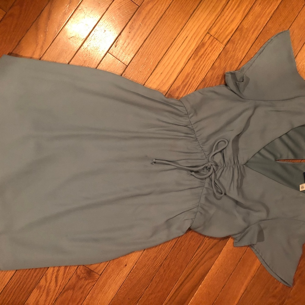 Sea green dress